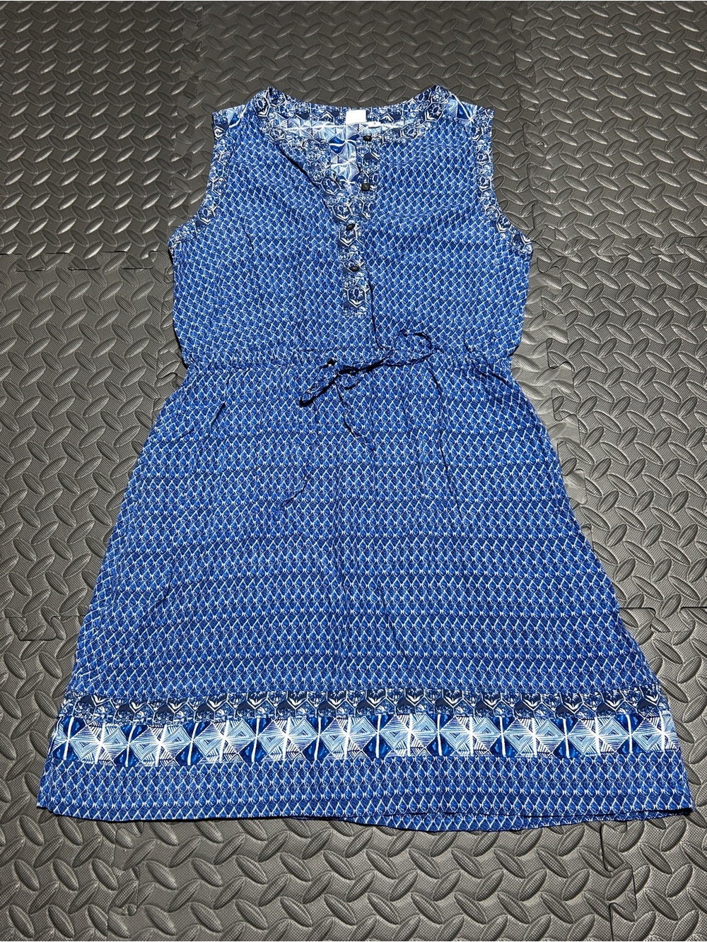 GAP Blue Sleeveless Printed Dress
